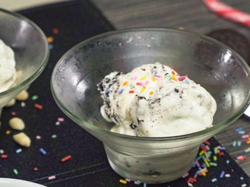 Copycat Culver’s Cookies & Cream Concrete Mixer