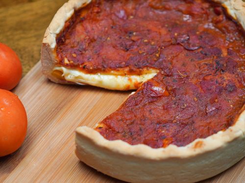 Copycat Giordano’s Deep Dish Pizza Recipe Chicago-style pizza