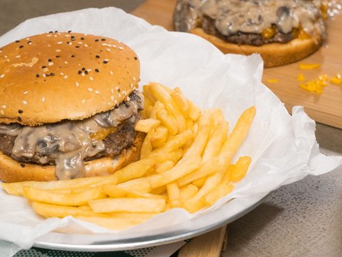 Copycat Hardee's Mushroom and Swiss Burger