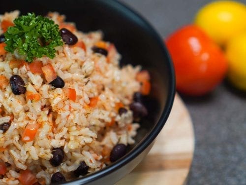 black beans and rice recipe