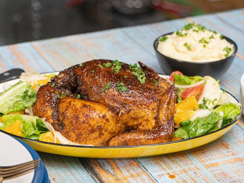 Juicy Cajun Roast Chicken