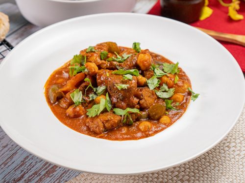 Loaded Chickpea and Lentil Beef Stew