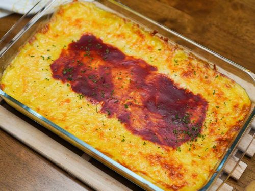 Mashed Potato Casserole Recipe, easy loaded cheesy mashed potatoes with rice casserole, make ahead potato casserole