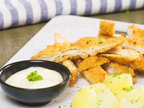 Beer-Battered Chicken Schnitzel Recipe