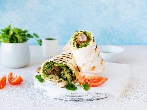 vegetarian burrito wraps