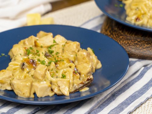 Cheesy Chicken Spaghetti Recipe, homemade spaghetti with chicken and cheese