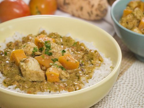 chicken-curry-with-sweet-potatoes-&-coconut-rice-recipe