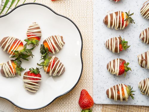 fudge dipped strawberries