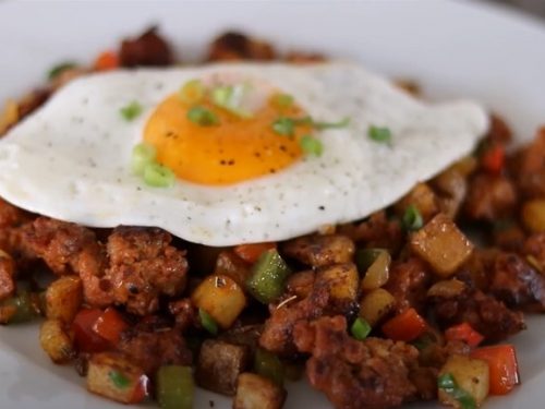 santa fe skillet dish on a plate