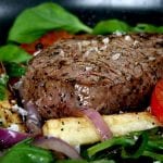 Marinated London Broil with Mushroom Sauce