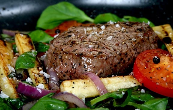 Marinated London Broil with Mushroom Sauce