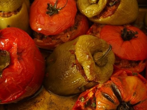 Stuffed Peppers with Wild Rice