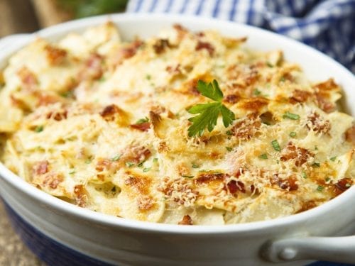 Cottage Cheese and Spinach Gratin