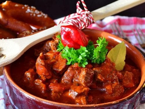 Crockpot Goulash Recipe, homemade goulash with beef and paprika