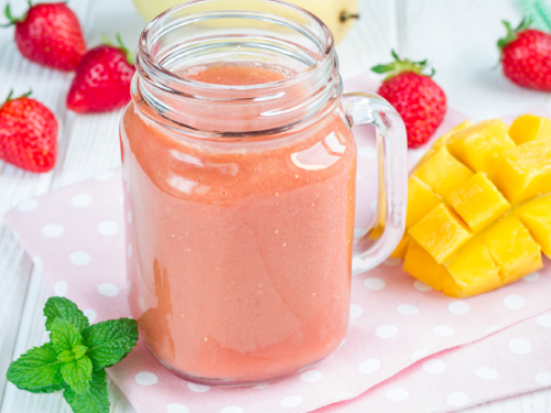 Mango Apricot Strawberry Smoothie