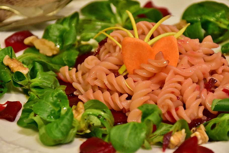 healthy apricot pasta salad