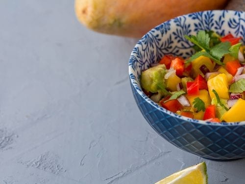 avocado and mango salsa