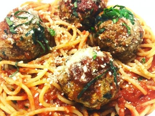 spaghetti and meatballs