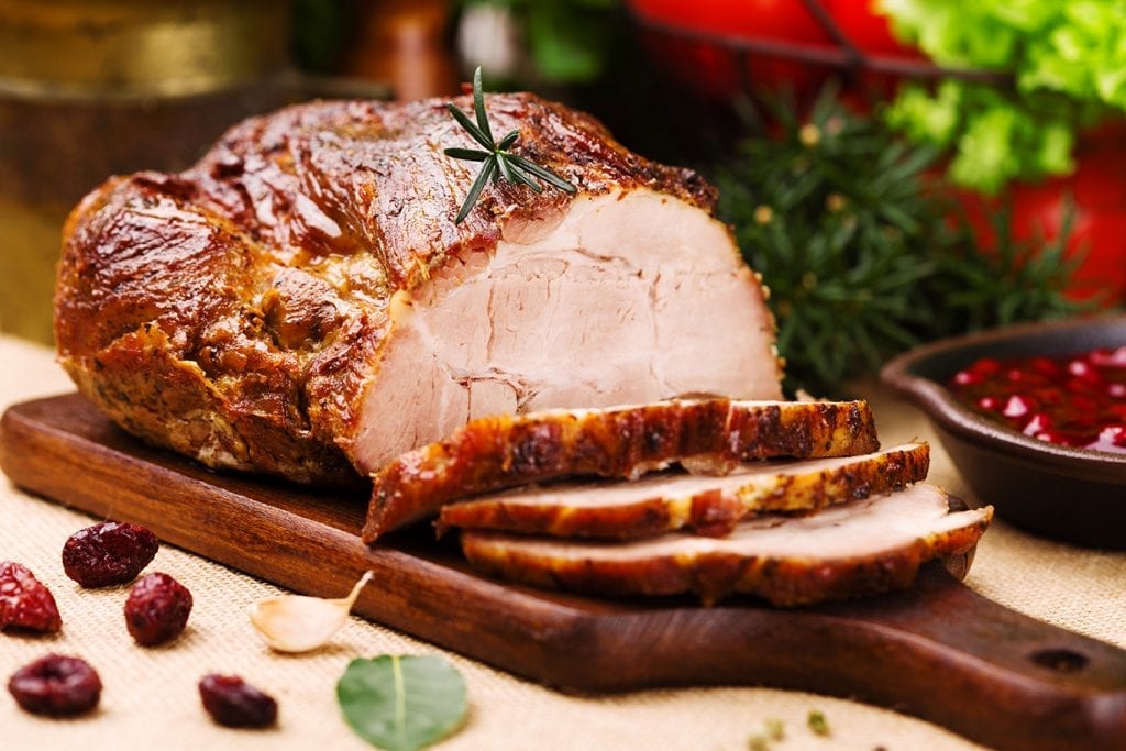 roast pork cranberry