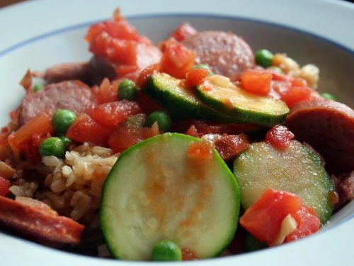 Jambalaya Salad with Greens Recipe