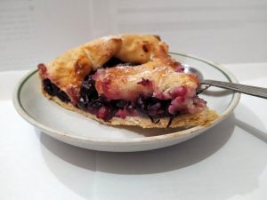 Mixed Berry Crumble Tart Recipe, rustic fruit tart with butter pie crust