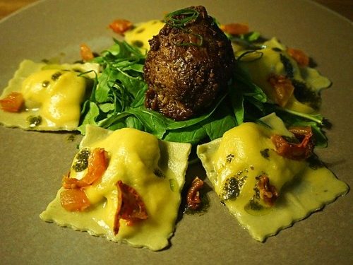 healthy nacho ravioli