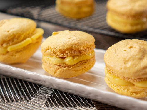 Pineapple Macarons