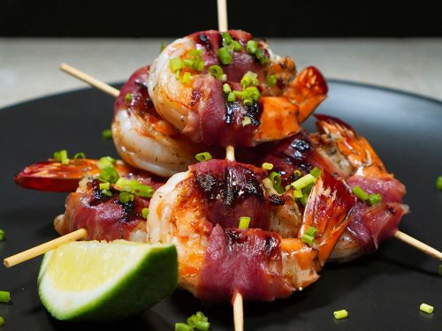 Prosciutto Wrapped Shrimp