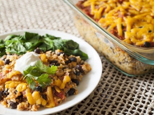 quino and black bean casserole