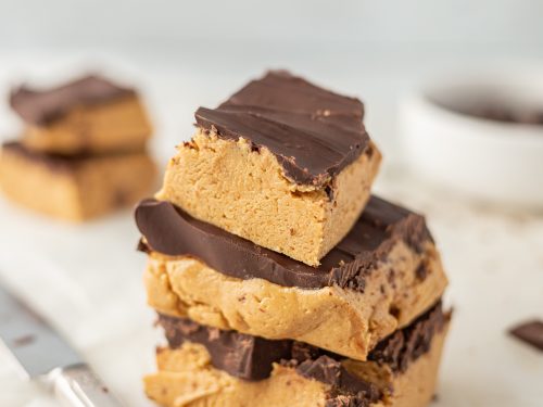 Chocolate Peanut Butter Fudge Recipe, easy creamy old fashioned no bake fudge with condensed milk