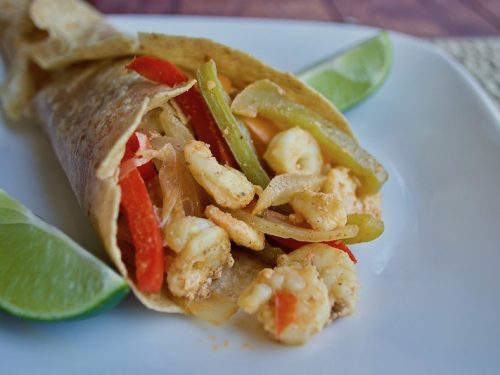 shrimp fajitas