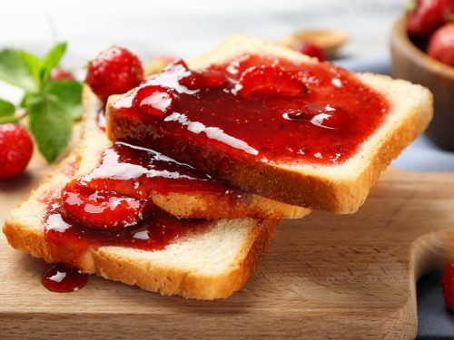 stuffed french toast with strawberry sauces