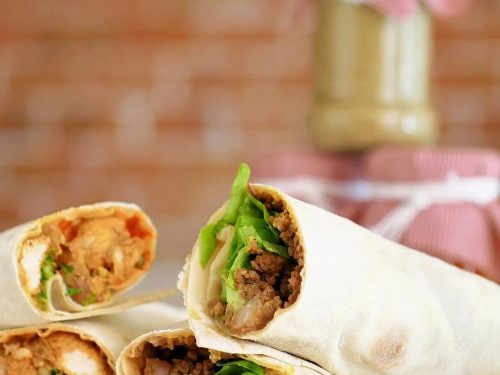 delicious thai chicken wrap