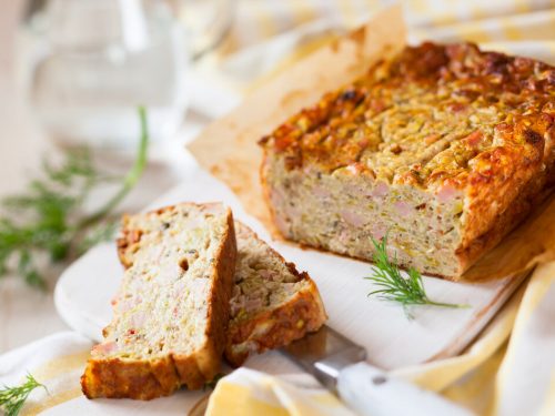 Baked Salmon Loaf Recipe, loaf of bread made with salmon flakes