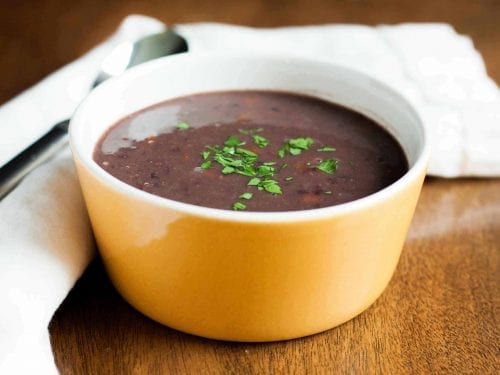 black bean soup