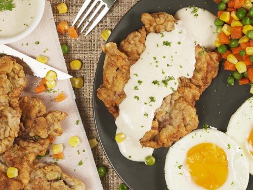 Chicken Fried Steak with Creamy Gravy Recipe