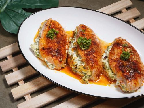 Spinach-Stuffed Chicken Breast with Cream Cheese Recipe