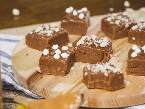 Three-Ingredient Peanut Butter Fudge - peanut butter fudge recipe