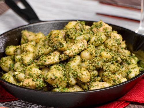 chicken-and-gnocchi-in-pesto-sauce-recipe