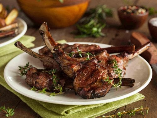 Grilled Lamb Chops with Herbes de Provence Recipe, marinated grilled lamb loin chops crusted with herbes de provence mix