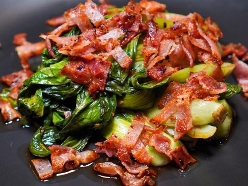 Garlic Bacon Bok Choy