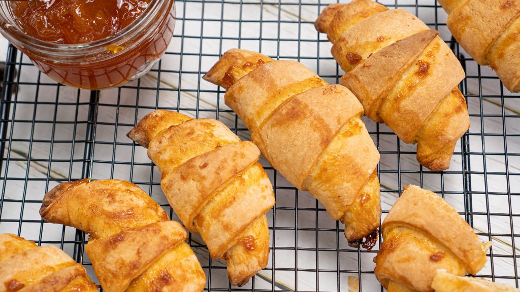 jam-filled crescent rolls