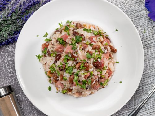 Pinto Beans, Ham, and Rice