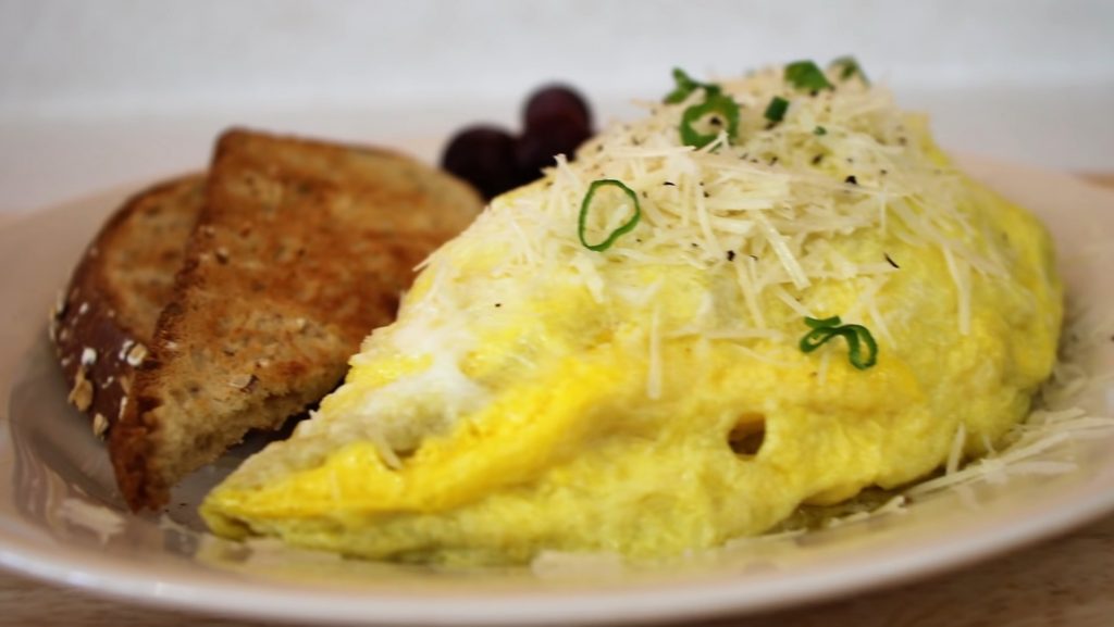 Blue Mushroom Omelet Recipe