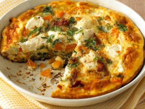 Butternut Squash Frittata with Fried Sage Recipe