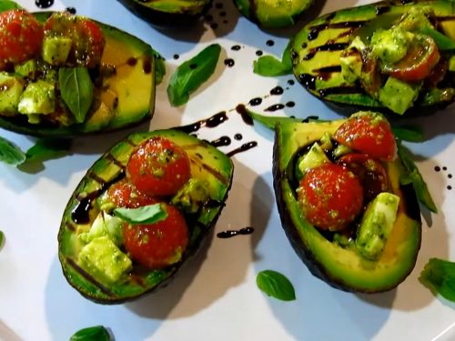 Caprese Stuffed Avocado Recipe