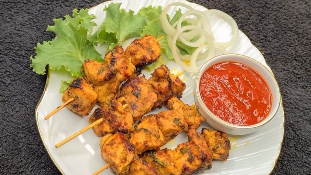 Coriander Chicken Kebabs Recipe