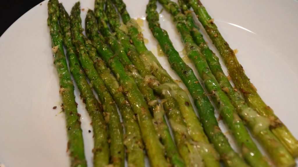 Crispy Garlic Parmesan Asparagus Recipe