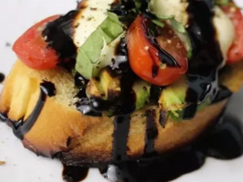 Grilled Avocado Caprese Crostini Recipe