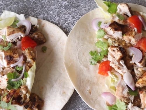 Grilled Chicken Tacos with Cilantro Lime Ranch Recipe